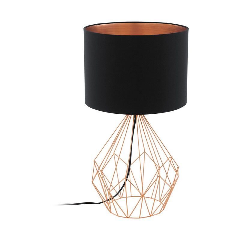 Candeeiro de mesa cobre de tecido, Anieke, com interruptor Candeeiro de mesa cobre de tecido, Anieke, com interruptor
