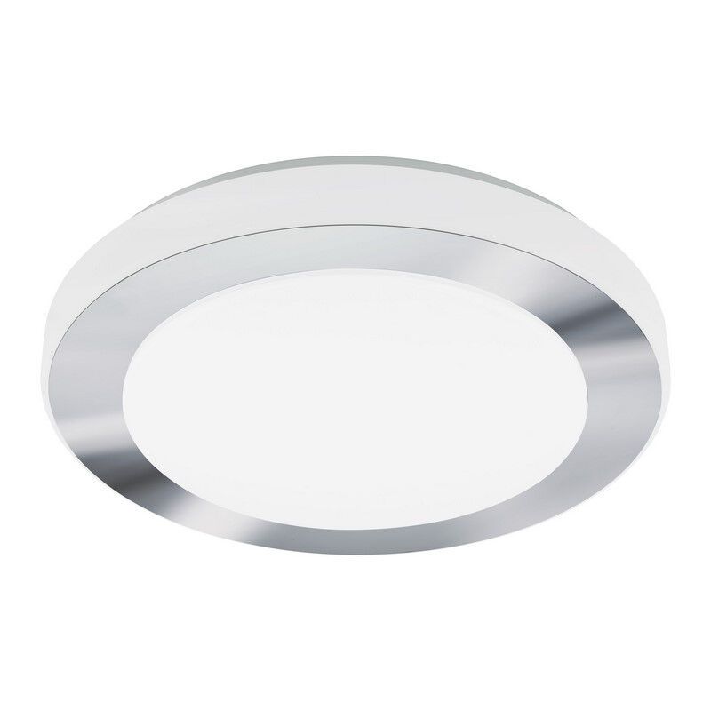 Candeeiro de teto cromo de plástico, Amina, 16W, LED 3000K, IP44