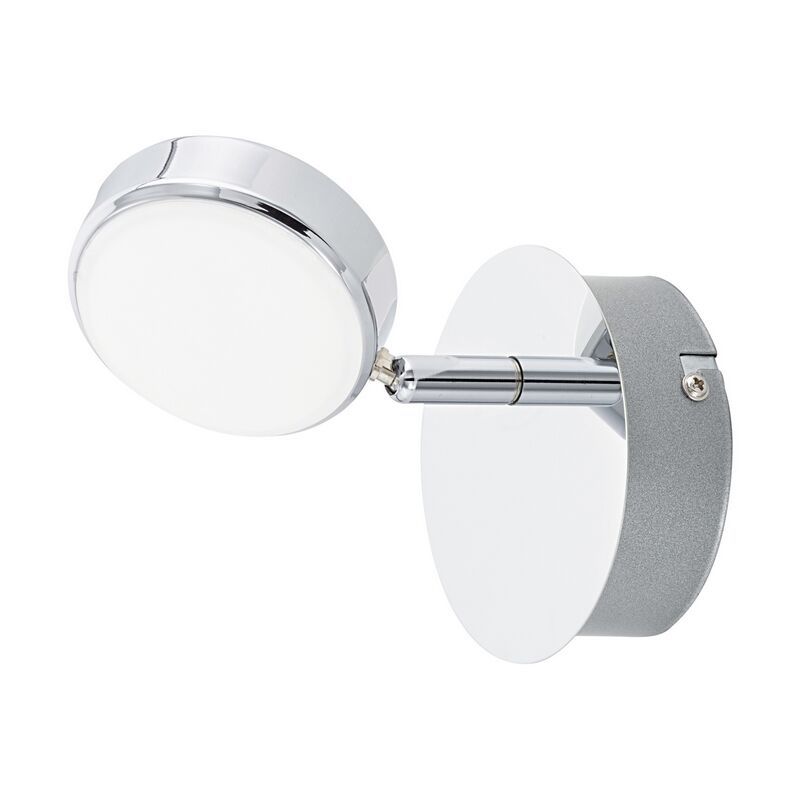Foco de teto cromo de aço, Tjark, 5W, LED 3000K Foco de teto cromo de aço, Tjark, 5W, LED 3000K