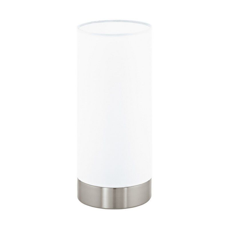 Candeeiro de mesa níquel de vidro, Asiye, com interruptor