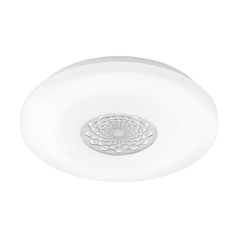 Candeeiro de teto branco de plástico, Carmela, 24W, LED 3000K