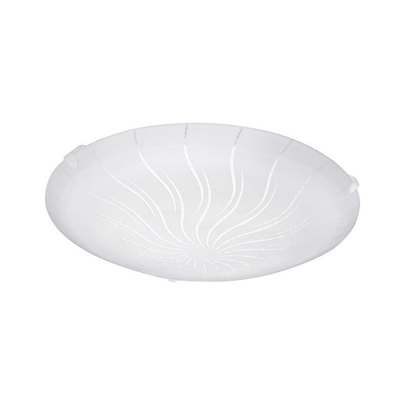 Candeeiro de teto branco de vidro, Bennet, 11W, LED 3000K