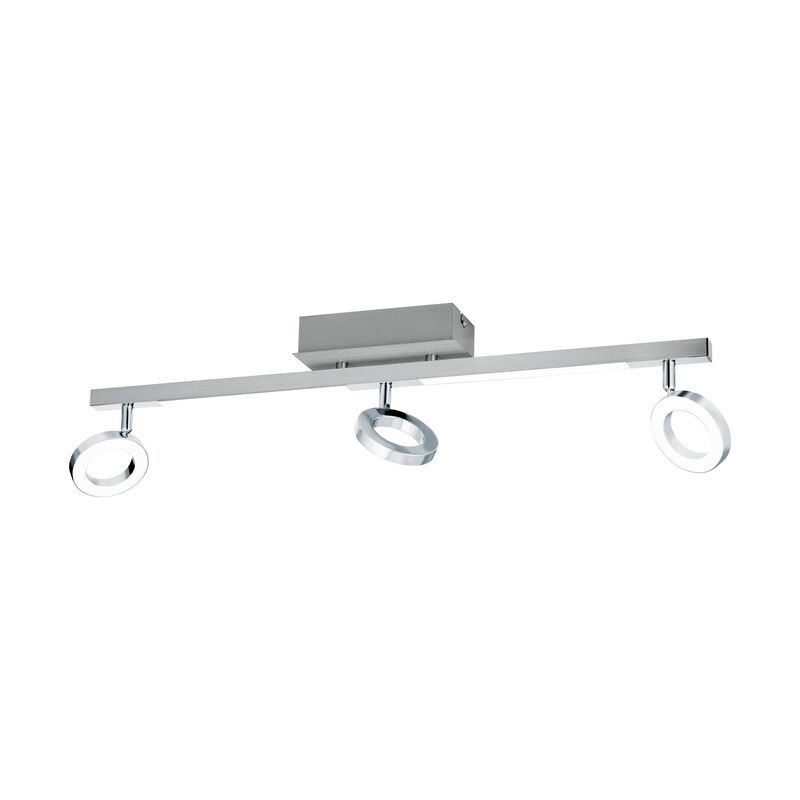 Foco de teto cromo de alumínio, Madelinde, 3W, LED 3000K