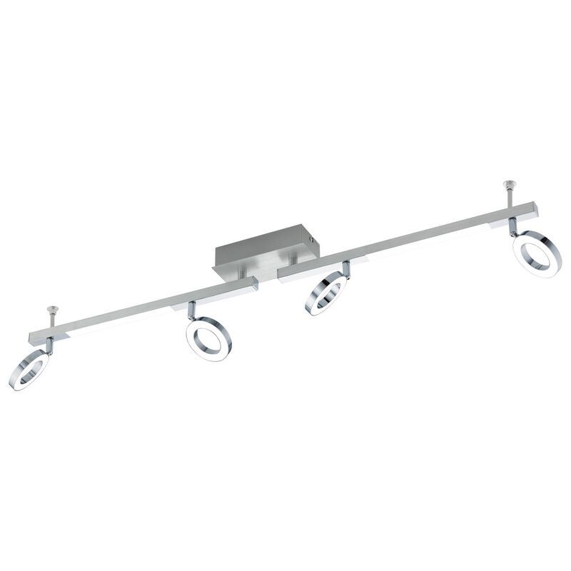 Foco de teto cromo de alumínio, Madelinde, 3W, LED 3000K
