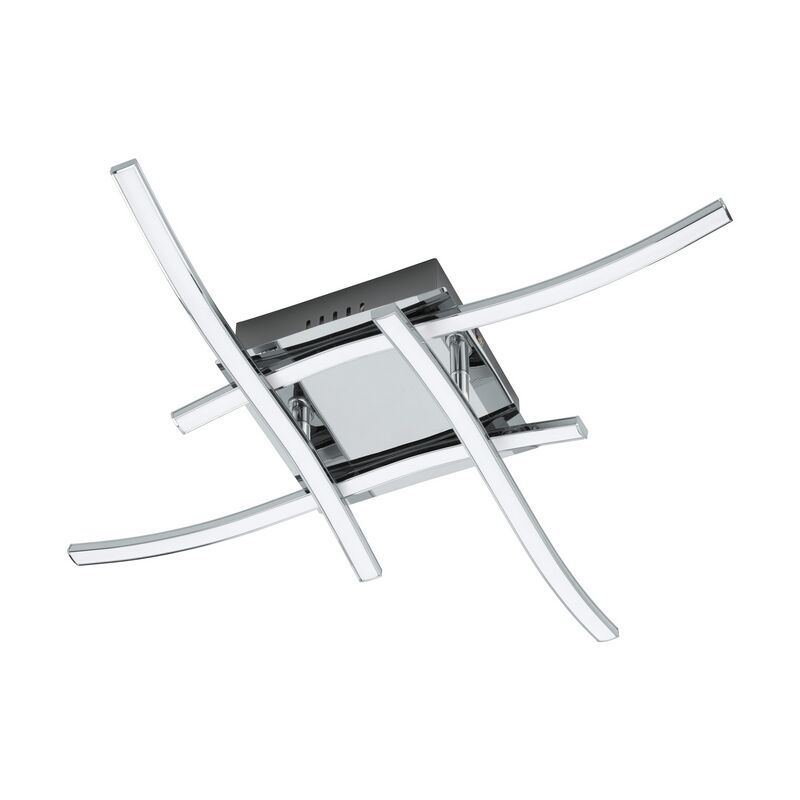 Plafon cromo de alumínio, Yorian, 5W, LED 3000K