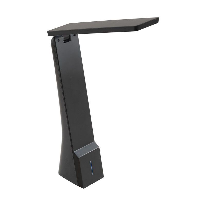 Candeeiro de secretaria preto de plástico, Chama, 1W, LED white switch, com dimmer tátil