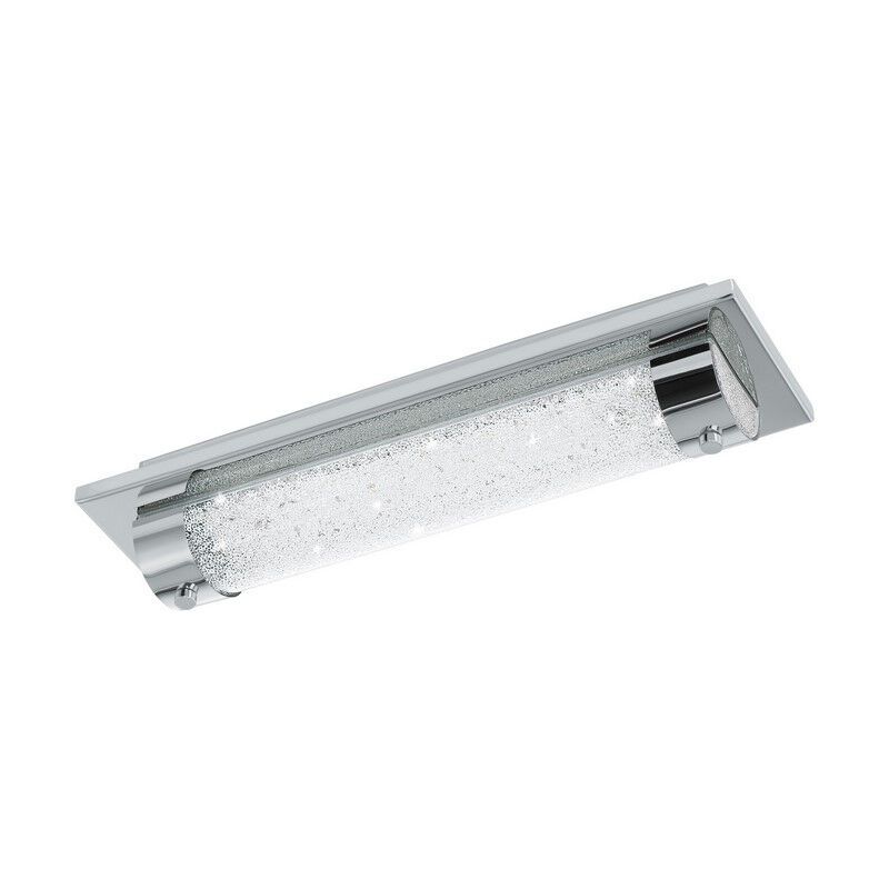 Candeeiro de teto cromo de vidro, Iris, 8W, LED 4000K, IP44