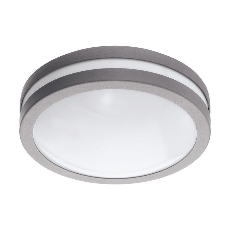 Candeeiro para exterior prateado de metal, Justin, IP44