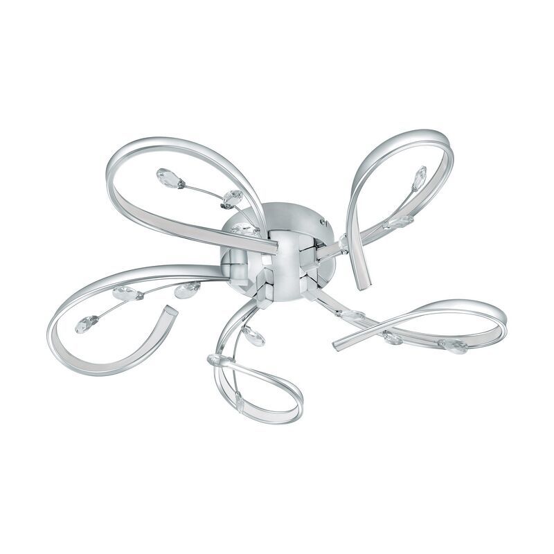 Plafon cromo de alumínio, Yorik, 6W, LED 3000K