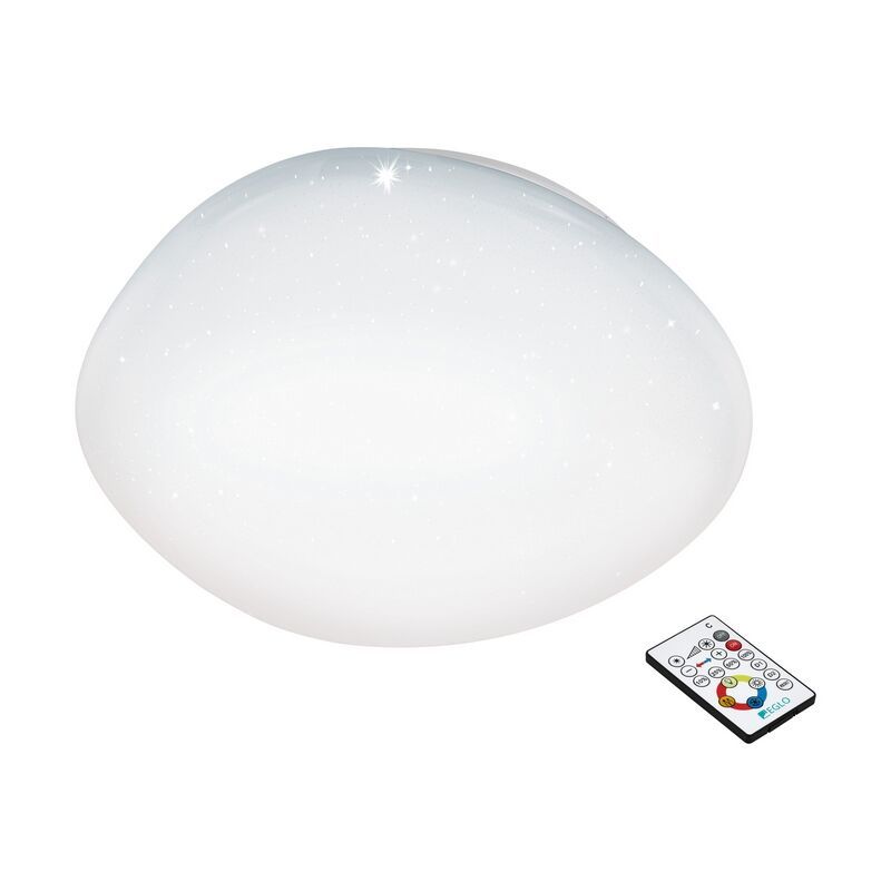 Plafon branco de aço, Tyrell, 34W, LED ajustável de branco quente a branco frio Plafon branco de aço, Tyrell, 34W, LED ajustável de branco quente a branco frio
