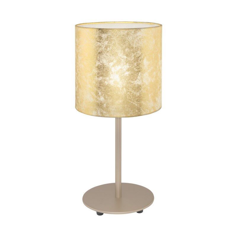 Candeeiro de mesa dourado de aço, Megan, com interruptor
