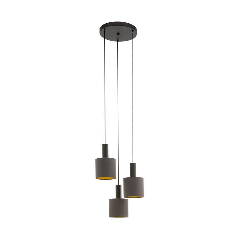 Candeeiro suspenso castanho de metal, Mies Candeeiro suspenso castanho de metal, Mies