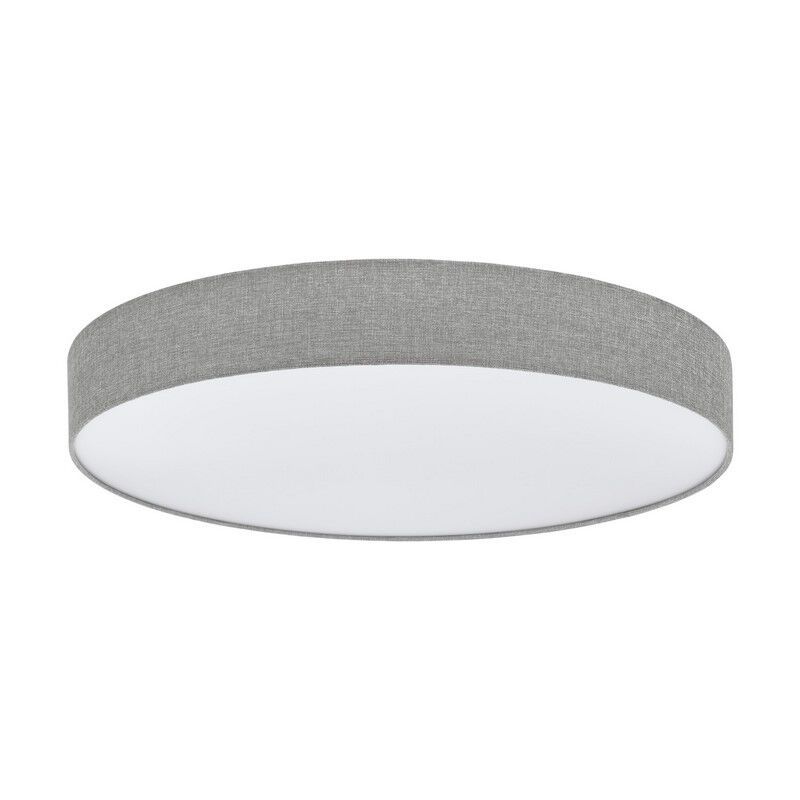 Candeeiro de teto cinzento de plástico, Sila, 60W, LED ajustável de branco quente a branco frio, com comando à distância Candeeiro de teto cinzento de plástico, Sila, 60W, LED ajustável de branco quente a branco frio, com comando à distância