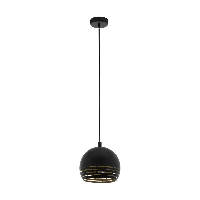 Candeeiro suspenso preto de metal, Macey Candeeiro suspenso preto de metal, Macey
