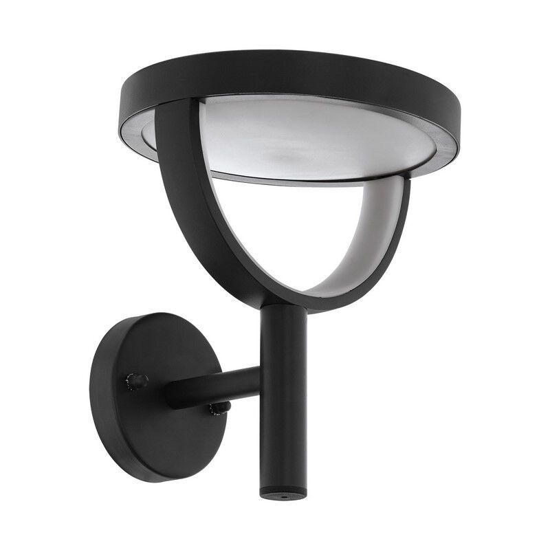 Candeeiro para exterior preto de alumínio, Funs, 15W, LED ajustável de branco quente a branco frio, IP44