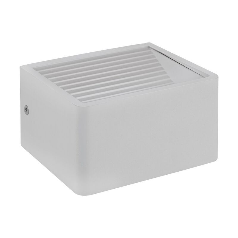 Candeeiro para exterior branco de alumínio, Nicoliene, 6W, LED 3000K, IP65 Candeeiro para exterior branco de alumínio, Nicoliene, 6W, LED 3000K, IP65