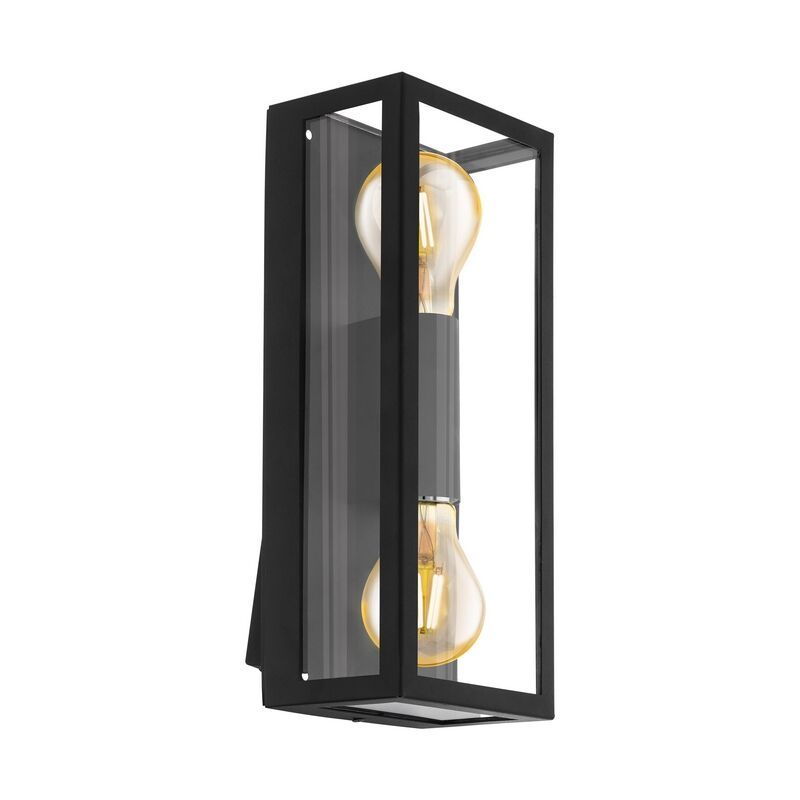 Candeeiro para exterior preto de aço, Alihan, IP44 Candeeiro para exterior preto de aço, Alihan, IP44