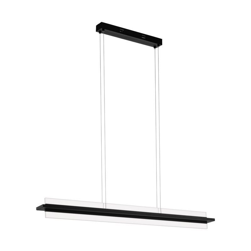 Candeeiro suspenso preto de alumínio, Twan, 14W, LED 3000K