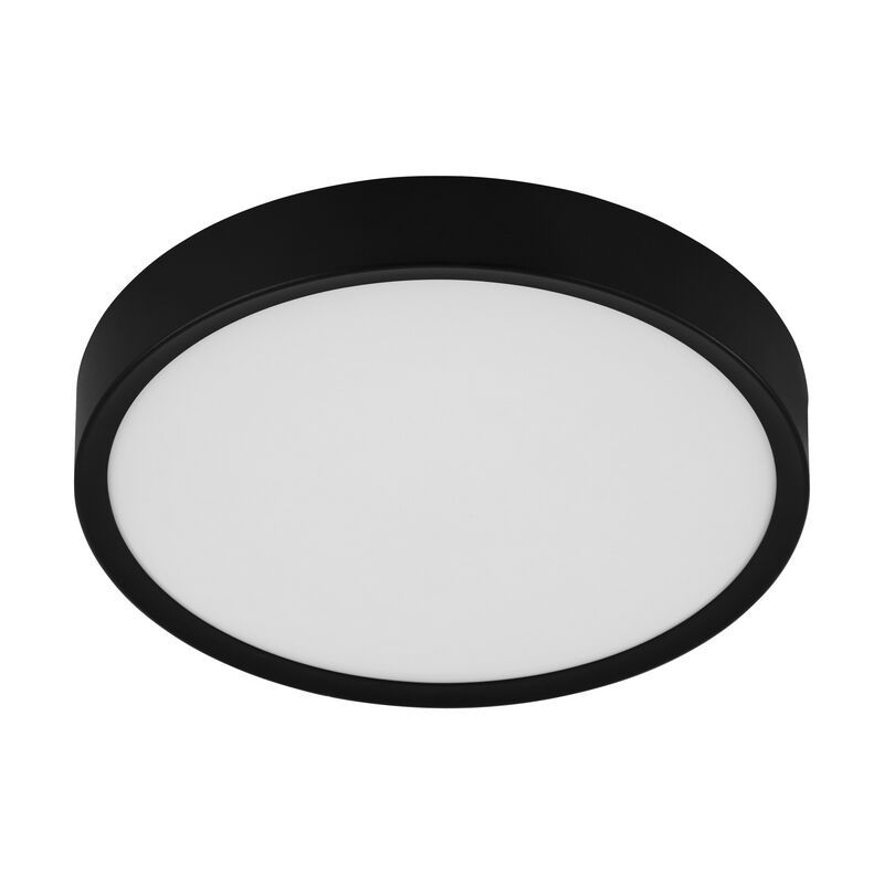 Plafon preto de plástico, Jouk, 16W, LED 3000K