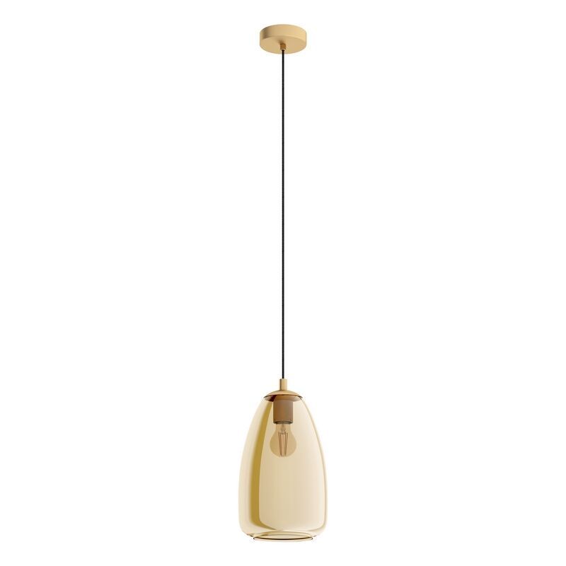 Candeeiro suspenso âmbar de aço, Fredericus Candeeiro suspenso âmbar de aço, Fredericus