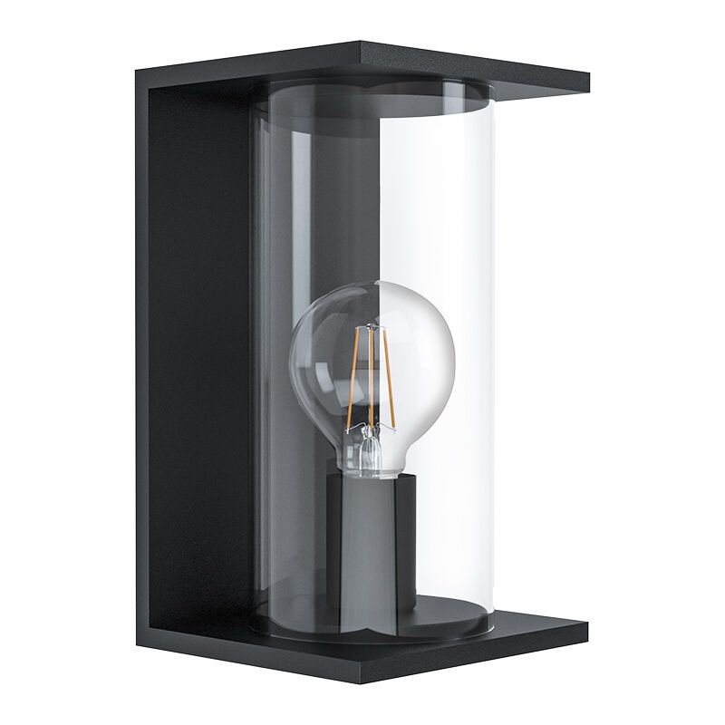 Candeeiro para exterior preto de aço, Laszlo, IP54 Candeeiro para exterior preto de aço, Laszlo, IP54