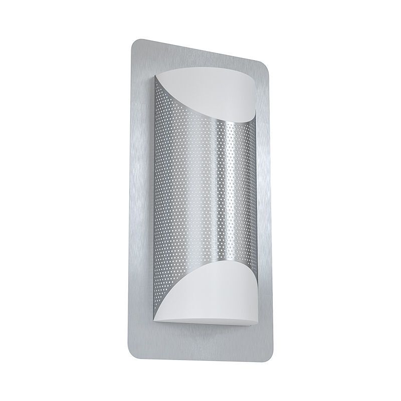Candeeiro para exterior prateado de aço inoxidável, Maika, IP44