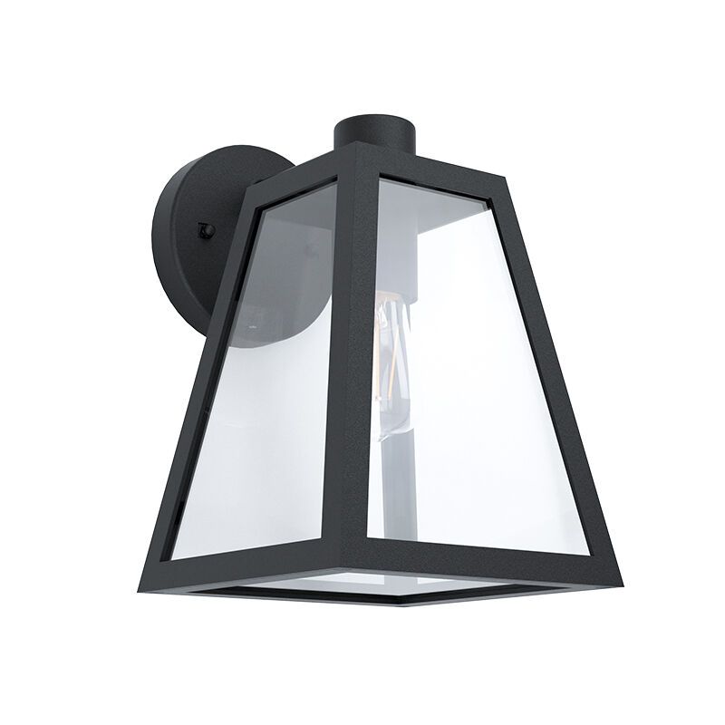 Candeeiro para exterior preto de alumínio, Laurens, IP44