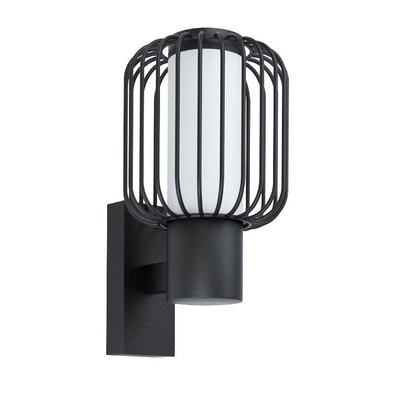 Candeeiro para exterior preto de aço, Latife, IP44