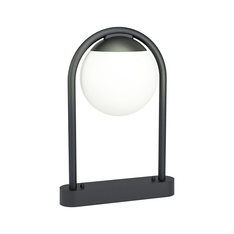 Candeeiro para exterior preto de aço, Lynne, IP44 Candeeiro para exterior preto de aço, Lynne, IP44