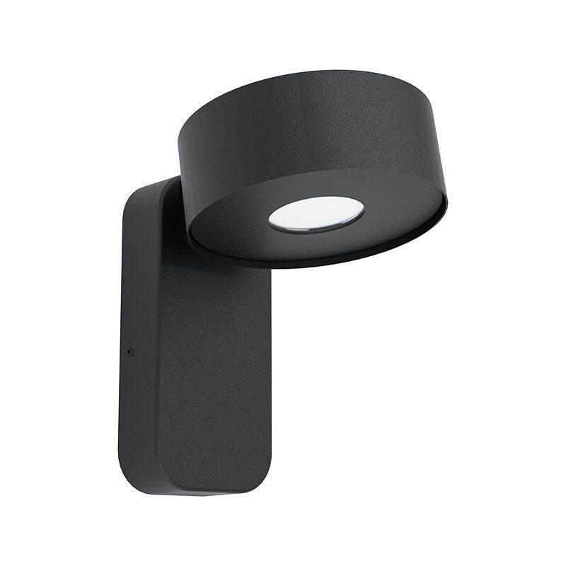 Candeeiro para exterior preto de aço, Liliana, 6W, LED 3000K, IP44