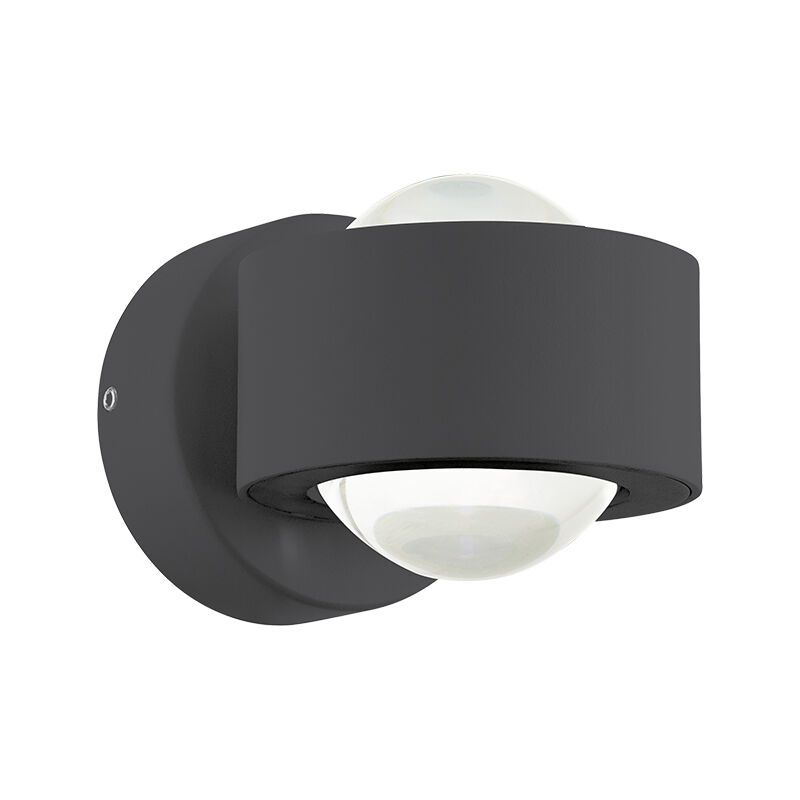 Candeeiro para exterior antracite de alumínio, Lyn, 2W, LED 3000K, IP44