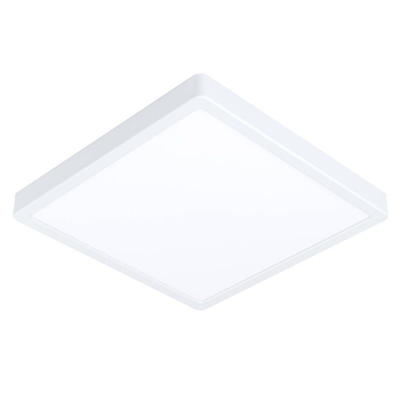 Candeeiro de teto inteligente branco de plástico, Geraldo, 19,5W, LED ajustável de branco quente a branco frio, IP44