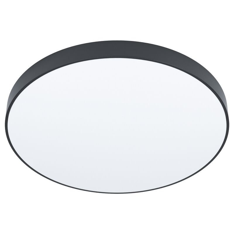 Aplique de teto preto de aço, Zippora, 24W, LED ajustável de branco quente a branco frio Aplique de teto preto de aço, Zippora, 24W, LED ajustável de branco quente a branco frio