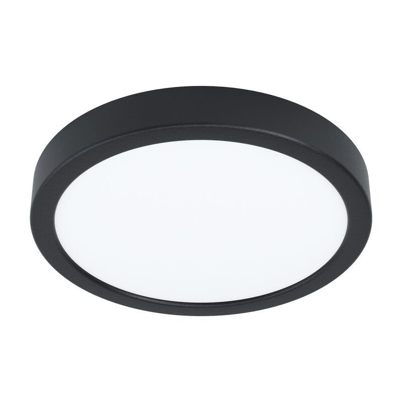 Candeeiro de teto preto de aço, Pascale, 16W, LED 3000K