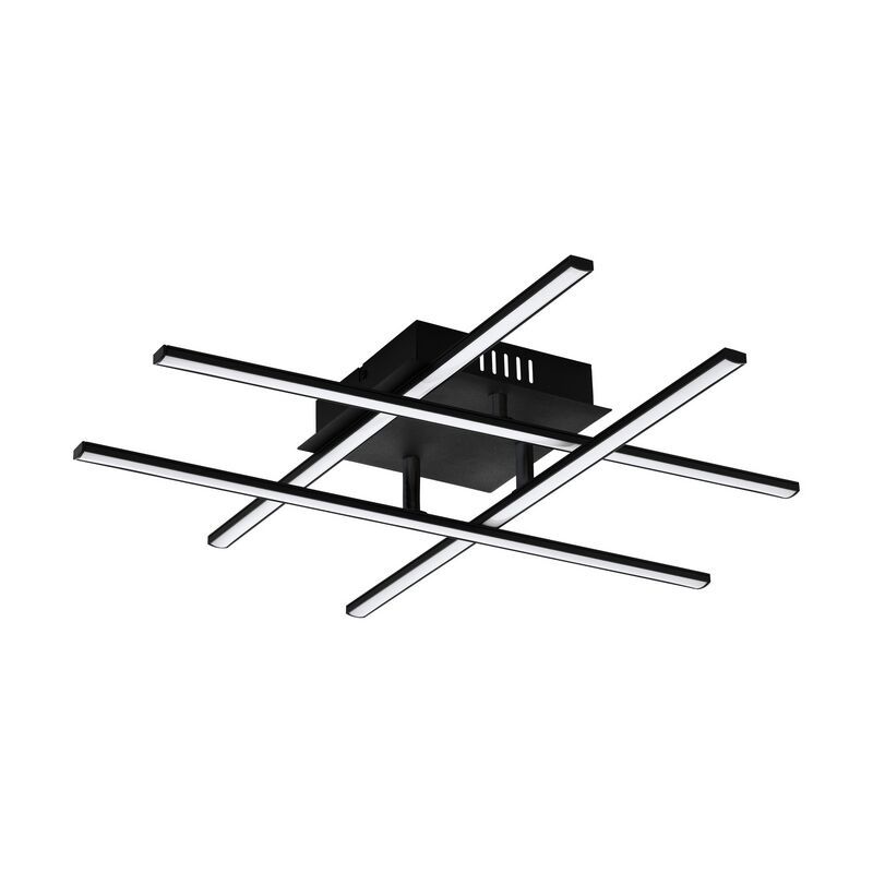 Plafon preto de aço, Arantxa, 21W, LED 3000K