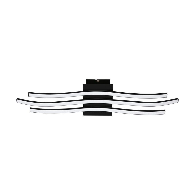 Plafon preto de alumínio, Therese, 21W, LED 3000K