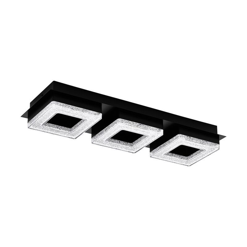 Plafon preto de aço, Arjo, 4W, LED 3000K