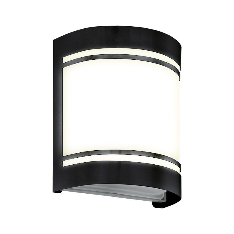 Candeeiro para exterior preto de aço, Aartje, IP44