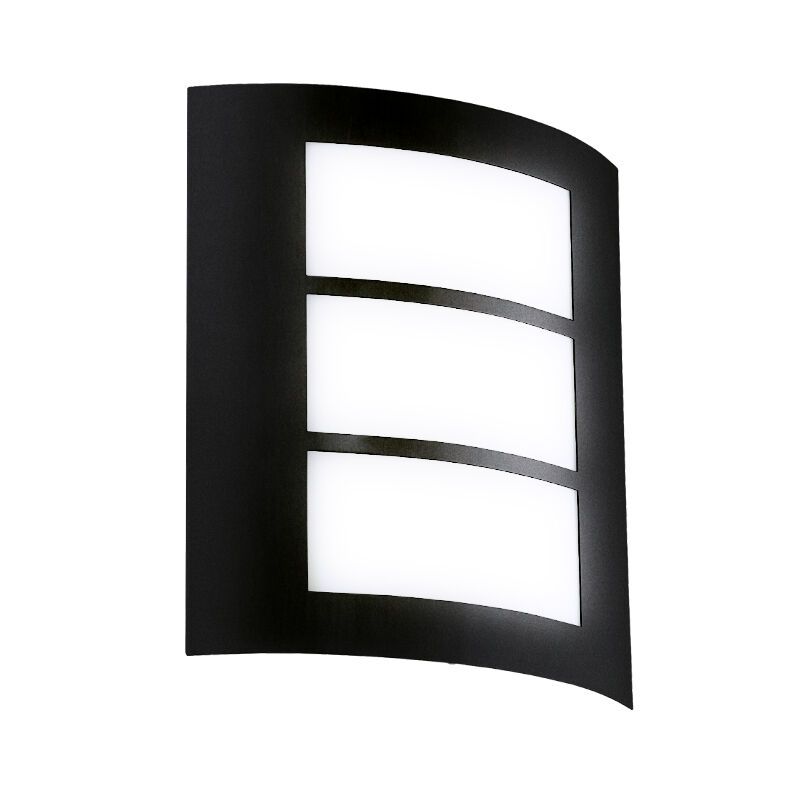 Candeeiro para exterior preto de aço, Aartje, IP44