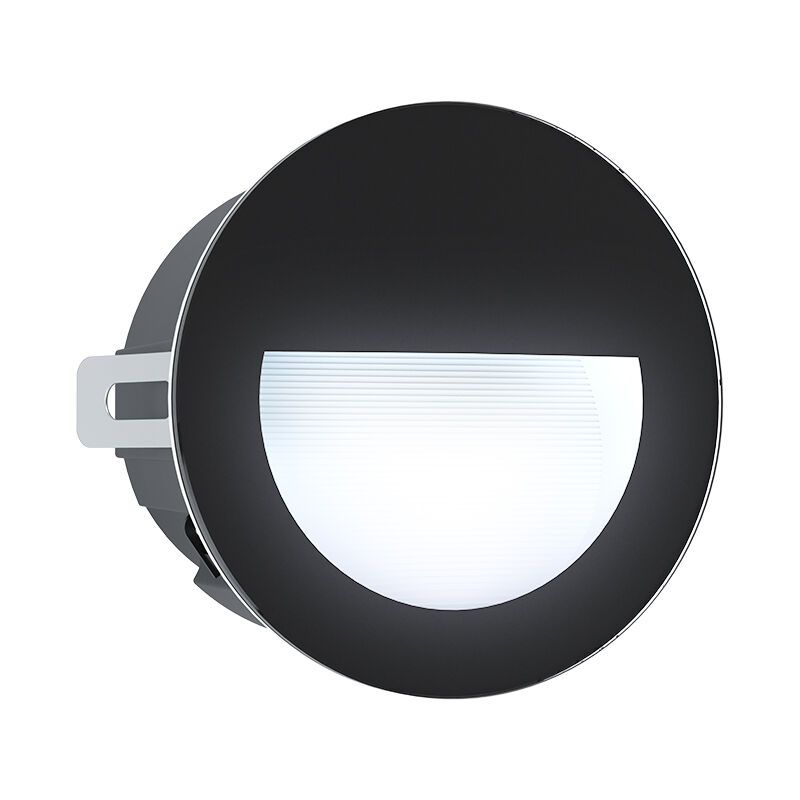 Aplique de parede embutido para exterior preto de alumínio, Luigino, 2,5W, LED 4000K, IP65 Aplique de parede embutido para exterior preto de alumínio, Luigino, 2,5W, LED 4000K, IP65