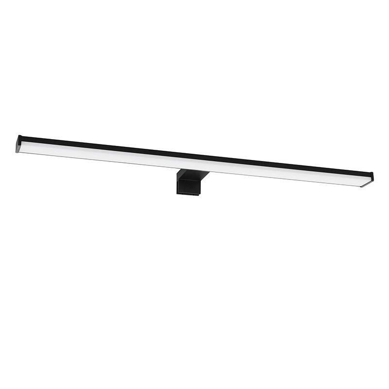 Iluminação para espelho preta de plástico, Nancy, 11W, LED 4000K, IP44 Iluminação para espelho preta de plástico, Nancy, 11W, LED 4000K, IP44