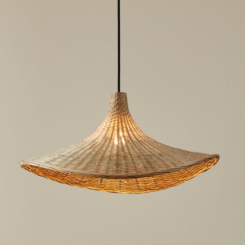 Candeeiro suspenso de rattan castanho, Jettie