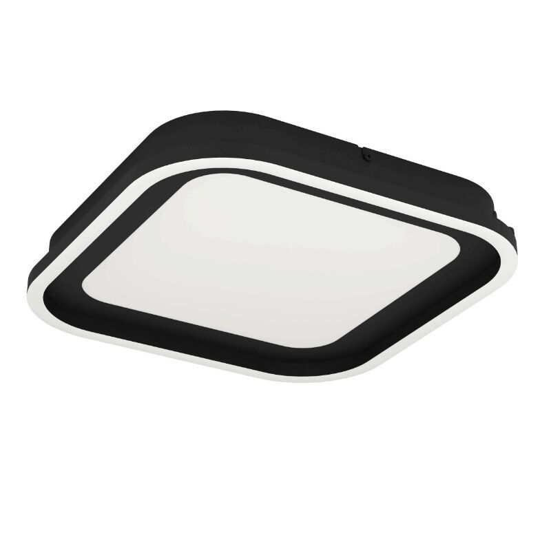 Candeeiro de teto preto de alumínio, Thijn, 11W, LED ajustável de branco quente a branco frio, regulável em 3 níveis