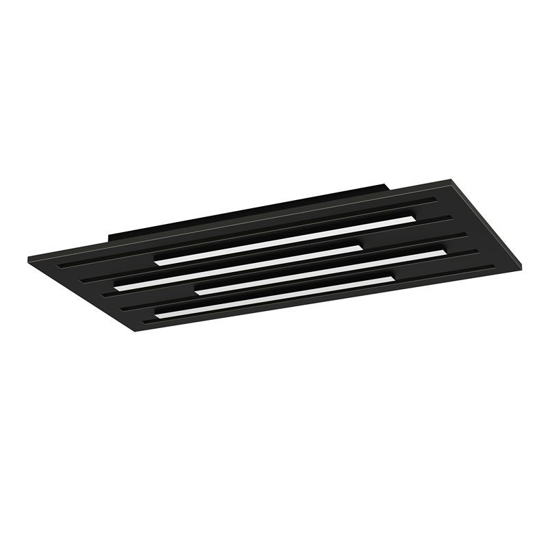 Plafon preto de alumínio, Pitrignani, 30W, LED RGBW, com comando à distância