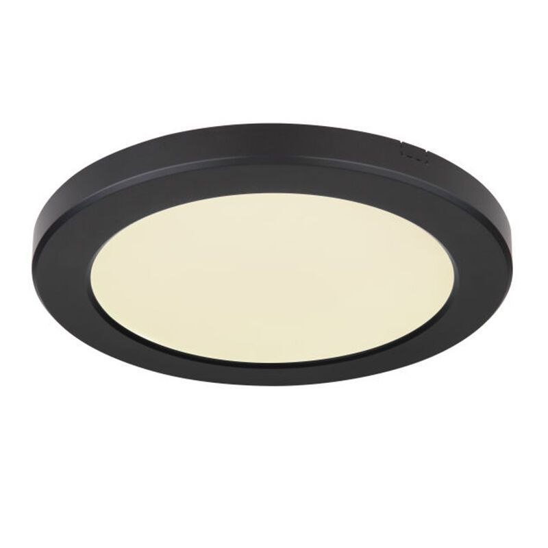 Plafon preto de plástico, Cage, 18W, LED ajustável de branco quente a branco frio