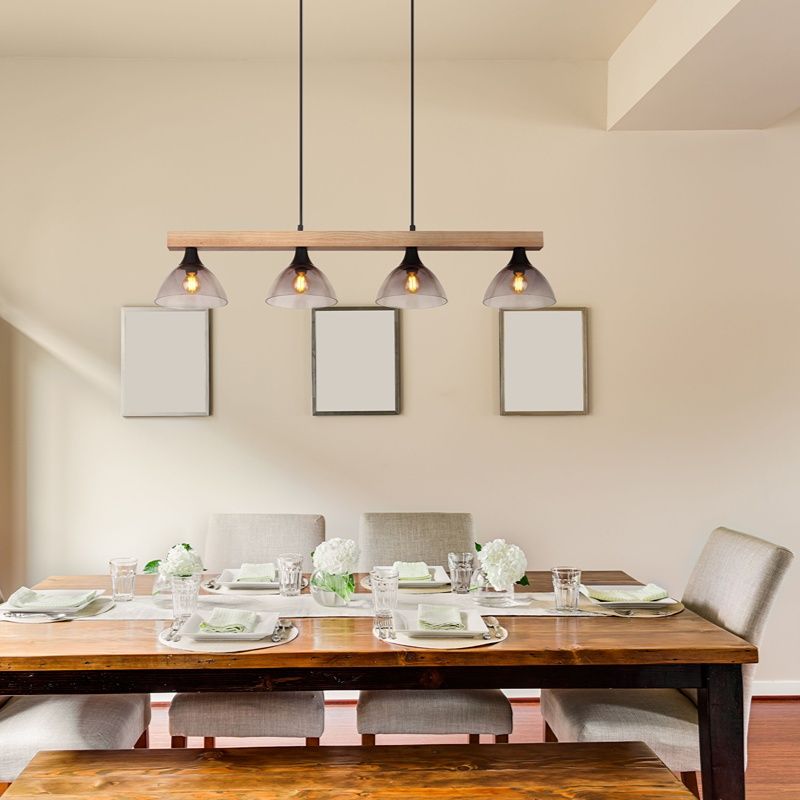 Candeeiro suspenso design madeira, Lusanne