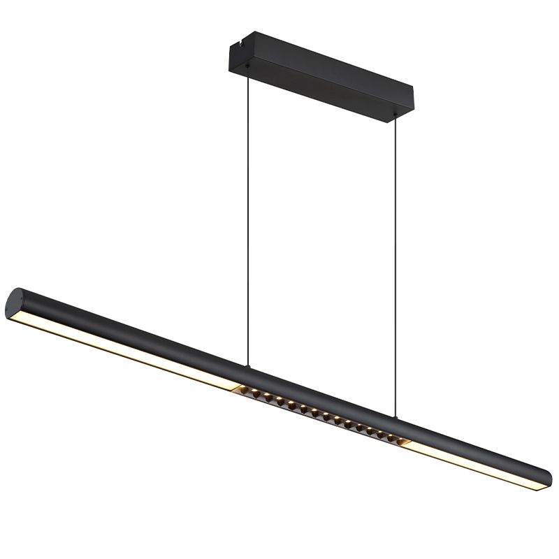 Candeeiro suspenso preto de metal, Jakub, 24W, LED 3000K
