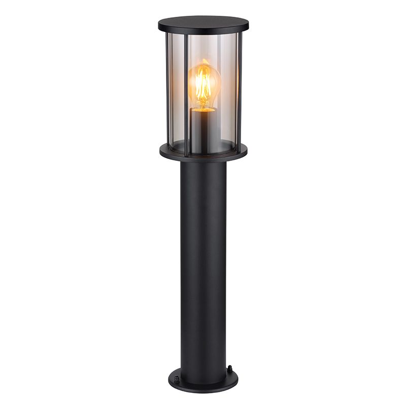 Candeeiro para exterior preto de aço inoxidável, Kors, IP54