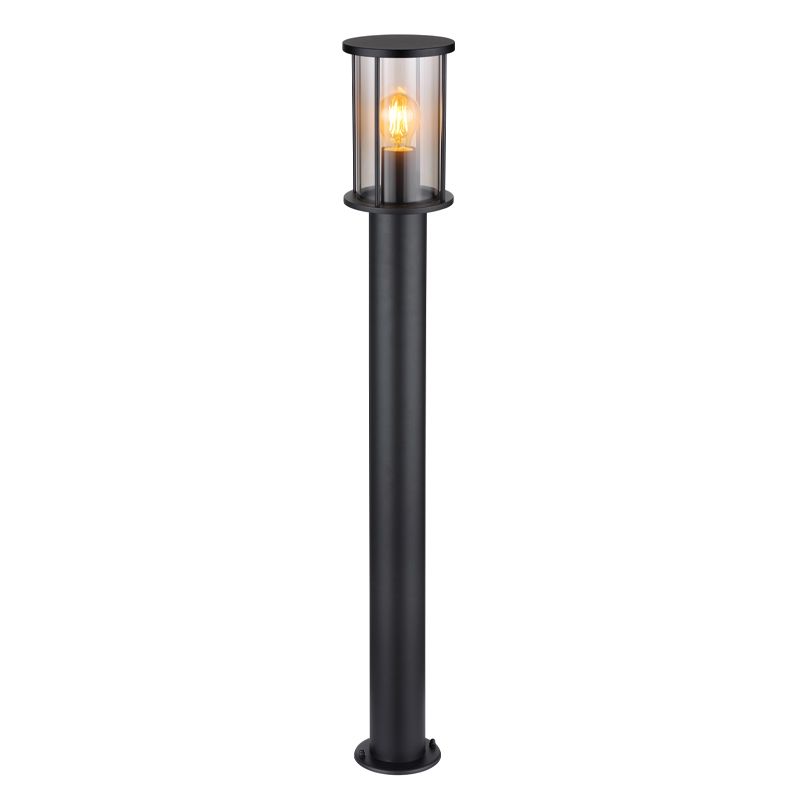 Candeeiro para exterior preto de aço inoxidável, Kors, IP54