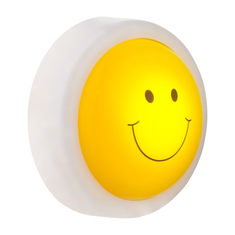 Luz de presença quarto infantil amarela de plástico, Ather, 1W, LED 6500K